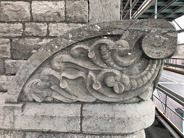 Finished Greenman on banker with mallet